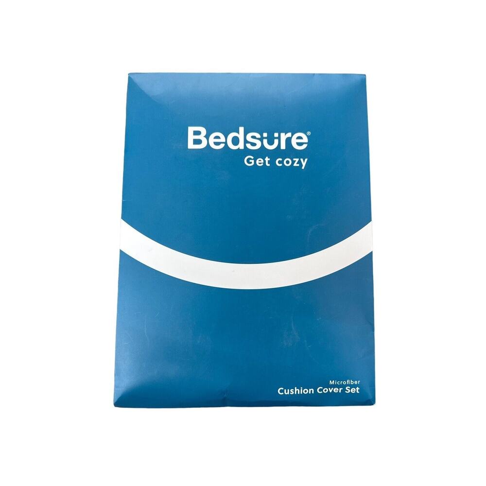 Bedsure Get Cozy Microfiber Mustard Color‎ Cushion Cover Pillow set 18x18